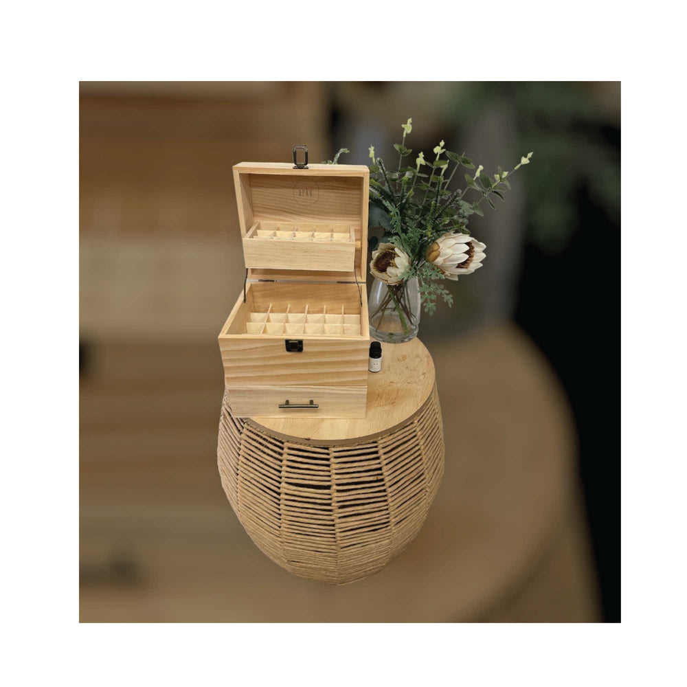 59 Slots Essential Oils Storage Box - Wooden 3 - Tier Bottle Holder - Aussie Bush Aromas