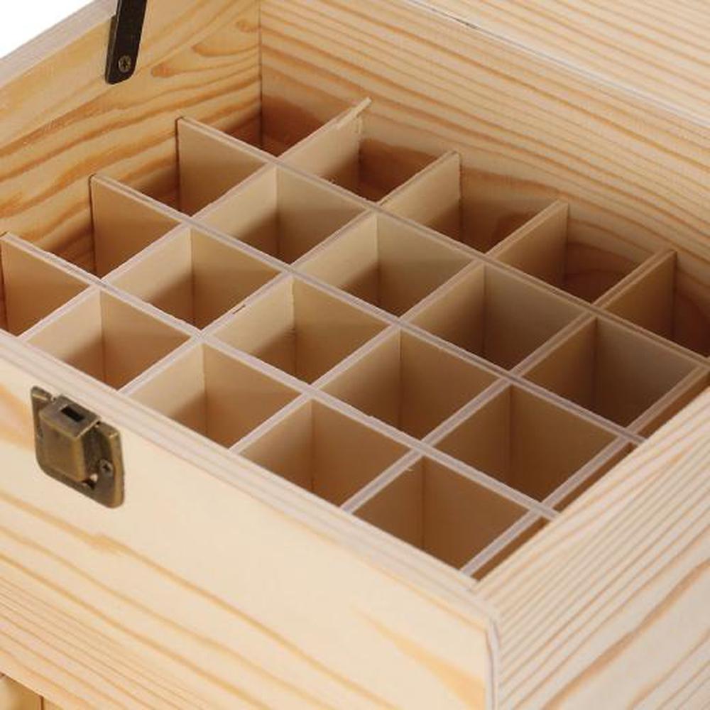 59 Slots Essential Oils Storage Box - Wooden 3 - Tier Bottle Holder - Aussie Bush Aromas