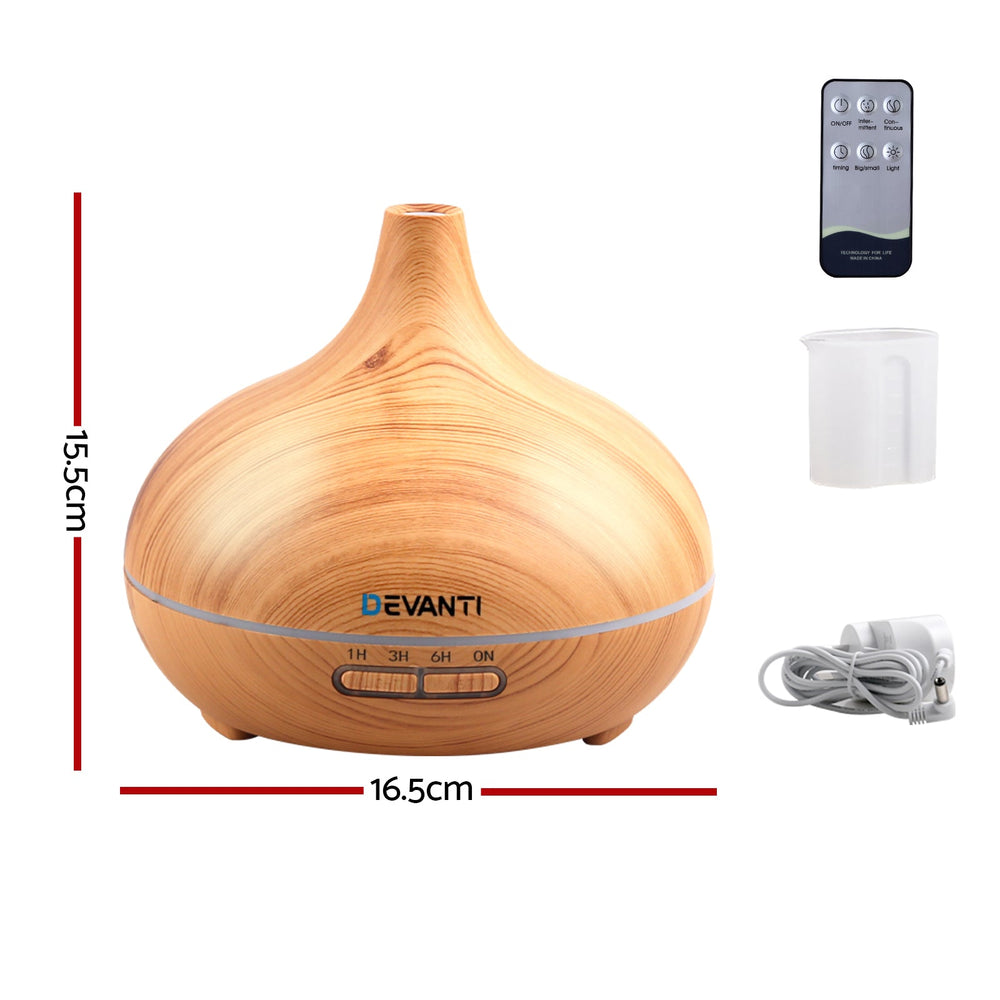 Devanti Aroma Diffuser Aromatherapy Humidifier 300ml - Aussie Bush Aromas